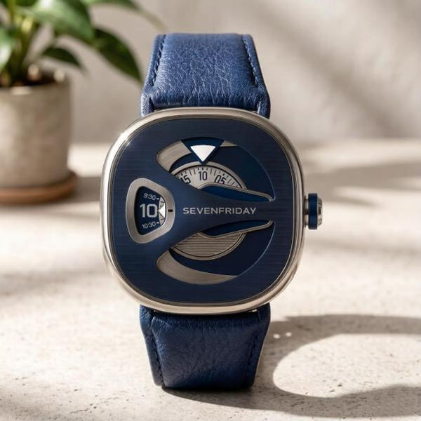 Seven Friday M-Series Square Blue Silver Blue Dial
