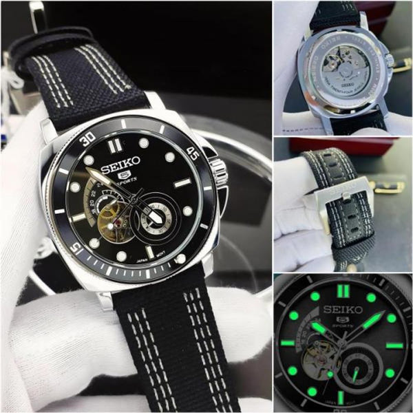SEIKO 5 SPORTS AUTOMATIC BLACK 992