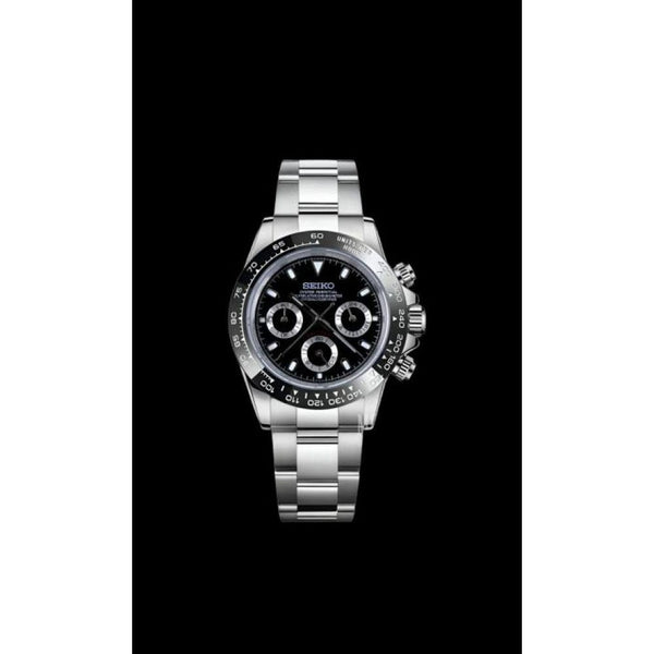 SEIK O MOD DAYTONA MOD BLACK PANDA 1030