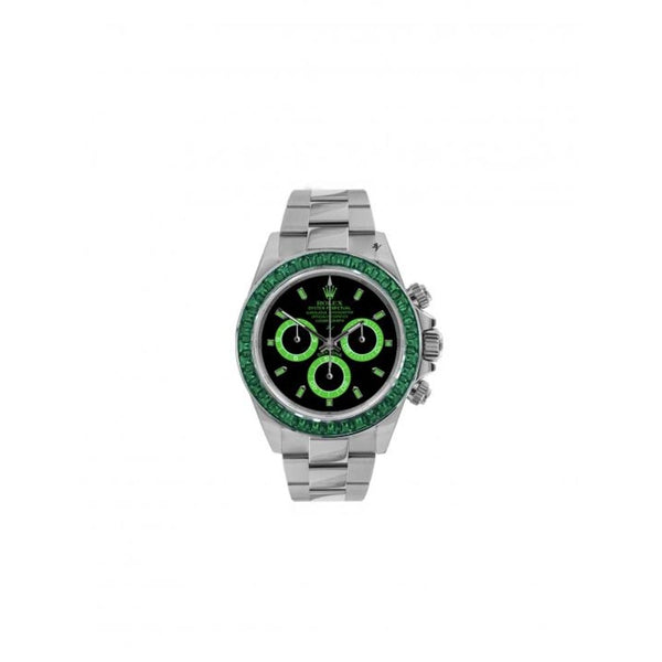 Roleex Cosmograph Daytona Silver Green crystal Dial