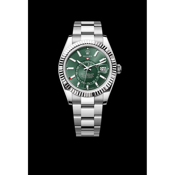 ROLLEX SKY DWELLER REG CHAIN SWISS MOVEMENT WORKING LIKE AUTO 337