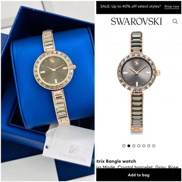 Swarovsky rose gold gray 994