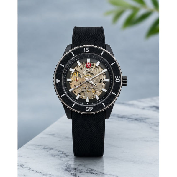 Raado Captain Cook Automatic. Black and silver bazzle