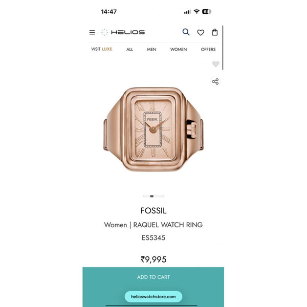 FOSSIIL RAQUEL RING WATCH UNISEX R-3