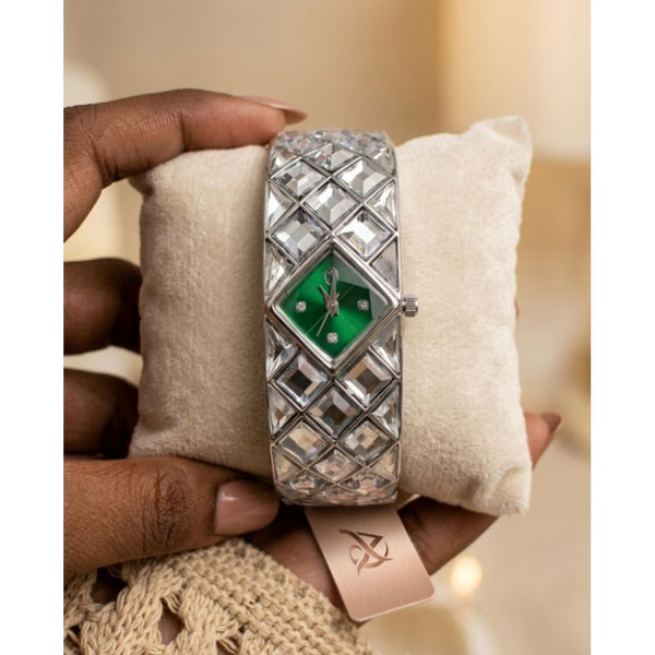 Swarovsk Curiosa Silver Green 830