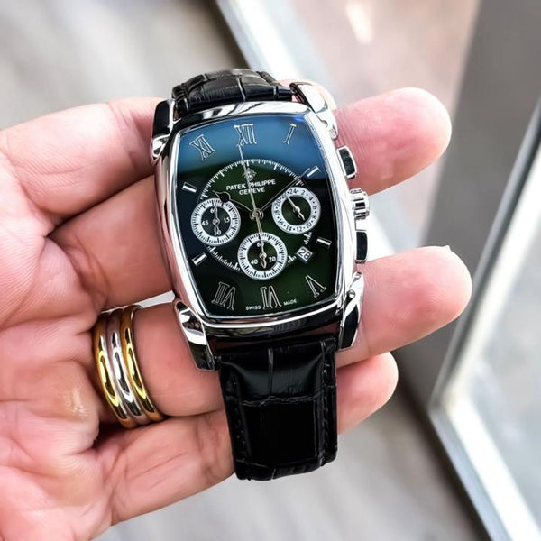 PATEK_PHILLIPPE MEN WATCH SILVER GREEN