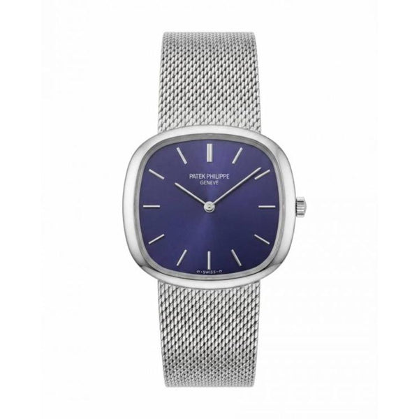 Patek philipe Ellipse Timepiece Silver Blue Dial
