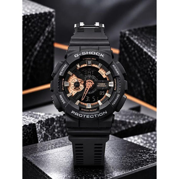 G shock GA 110RG-7ADR digital analog silicon strap