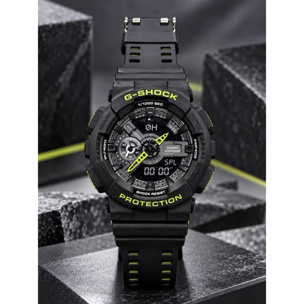 G shock GA 110RG-7ADR digital analog silicon strap