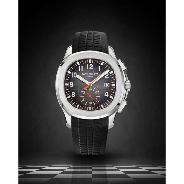 Patek Philipe Aquanaut Chronograph5968 silver Black