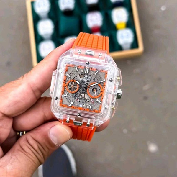 HUBLOT SKELETON TRANSPARENT MENSWACH