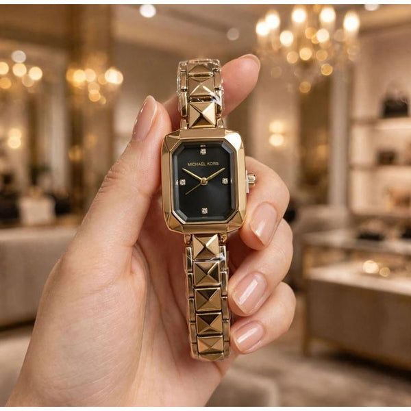 MICHEAL KORS ALANE GOLD-BLACK WATCH FOR HER 1099