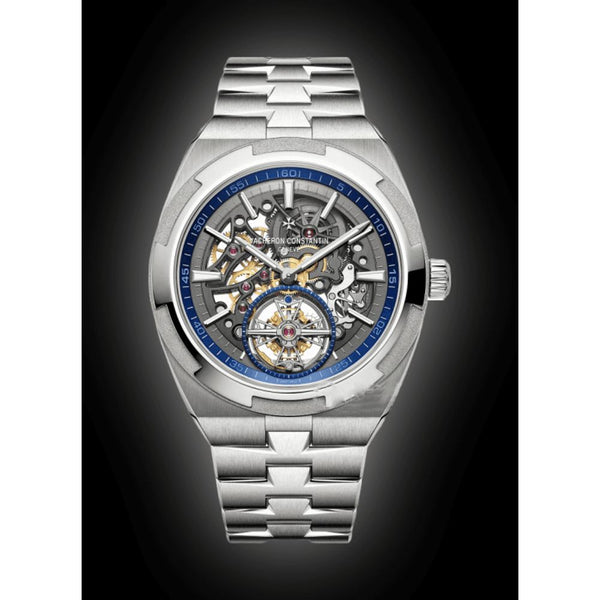 Vacheron Constentin Overseas Tourbillon Skeleton silver blue