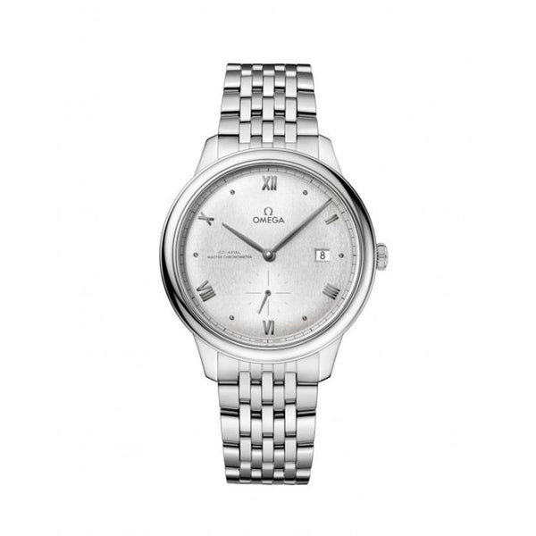 Omegga De Ville Prestige Co-Axial Chronometer Small Second Timepiece Silver White Dial (163)