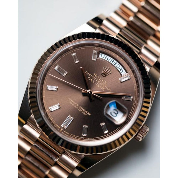 Rolee_x Oyster Perpetual Day Date 40 Battery Copper-Brown