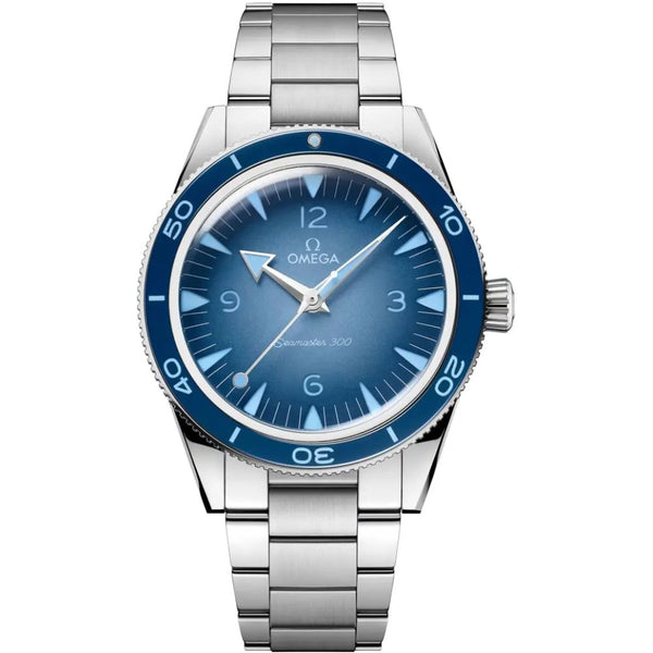 Omeg_ga Seamaster 300 Co-Axial Master Chronometer silver sky blue