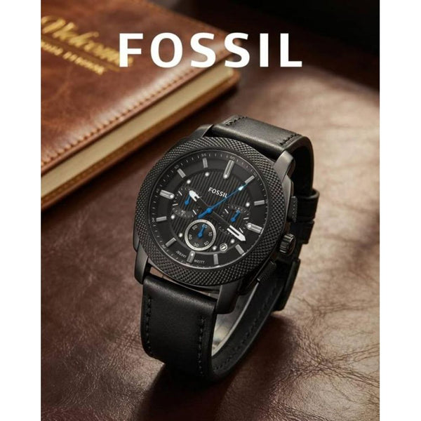 FOSIL MACHINE CHRONO FULL BLACK BLUE 290