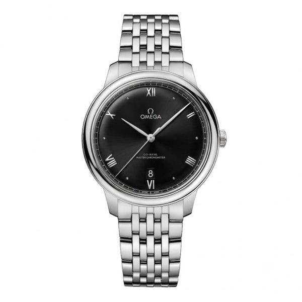 Omegga De Ville Prestige Co-Axial Chronometer Silver Black Dial (161)