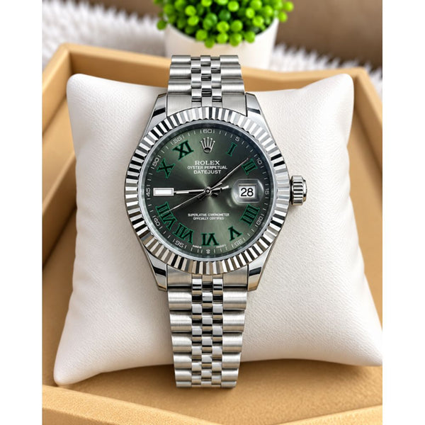 Rollex DateJust Silver Grey AT294