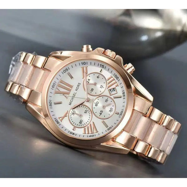 Michael Kor_s Roman Rose White Dial