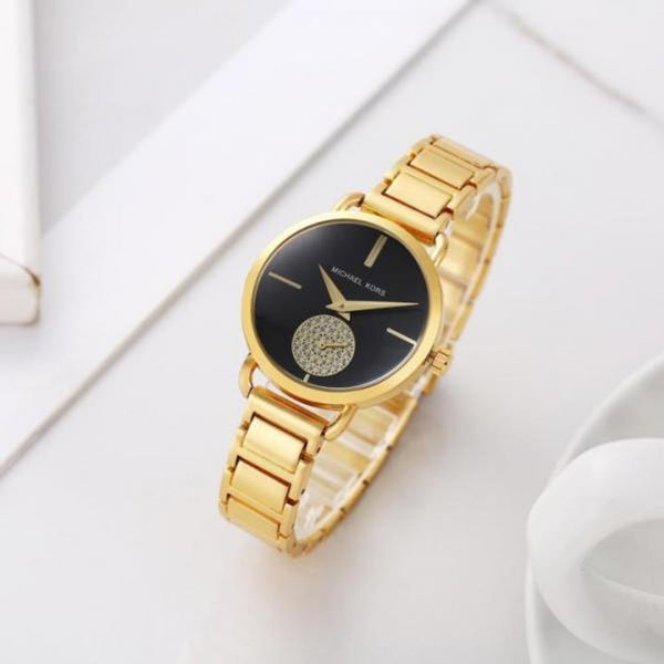 Micheal kors portia gold black155