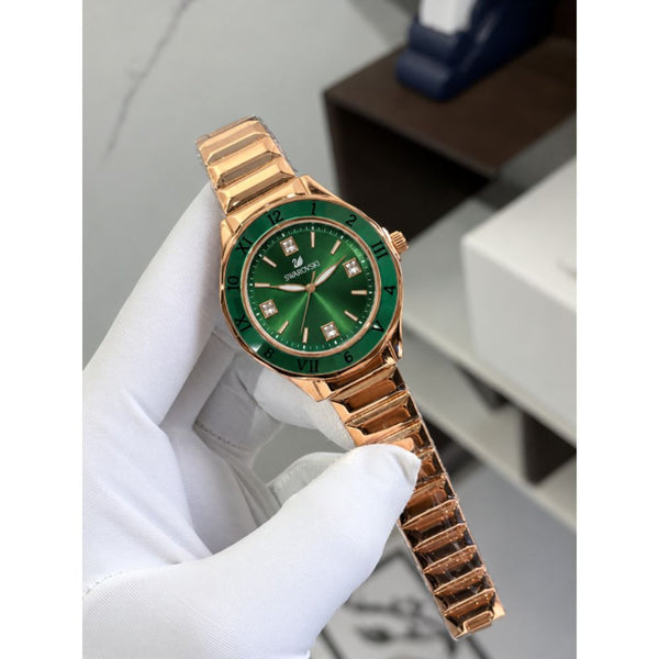 SWAROVSK DEXTERA LADY ANALOG ROSE GREEN 1050