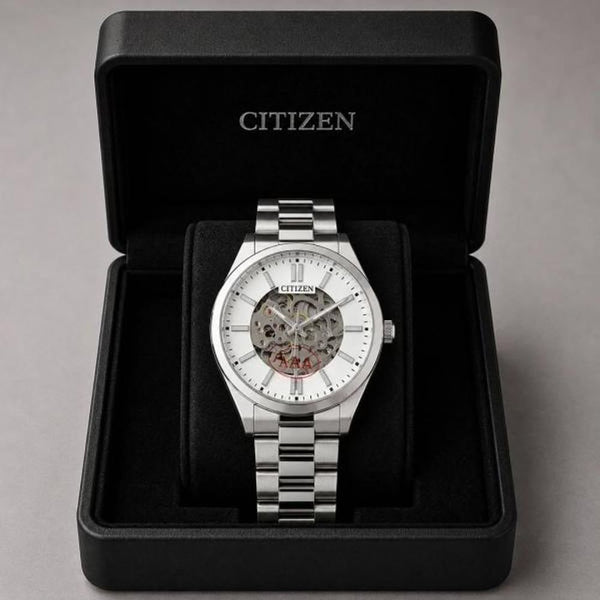 CITIZE N TSUYOSA AUTOMATIC SILVER WHITE 371