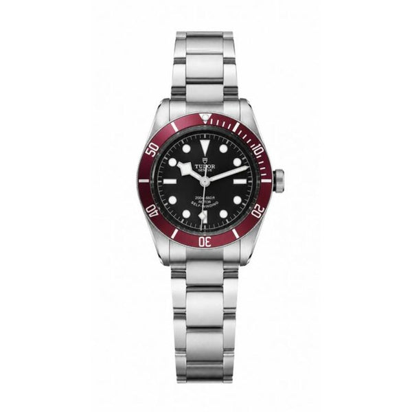 Tudor Black Bay Automatic Burgundy Dark Red Bezel And a Black Gilt Dial (424)