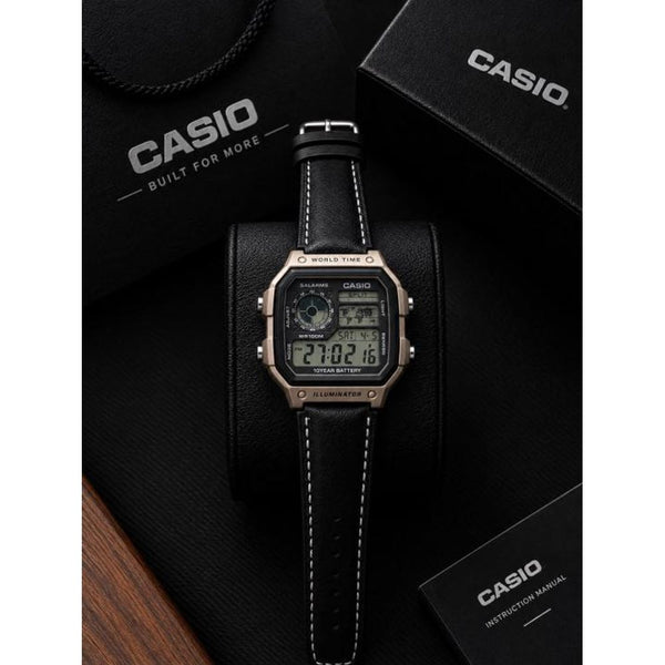Casio AE1200 world time illuminator Mettal Body