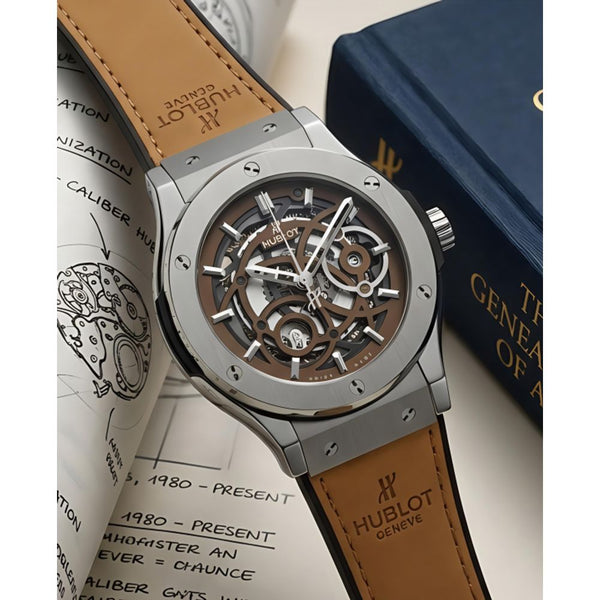 Hublot Classic Fusion Aerofusion Silver-Brown