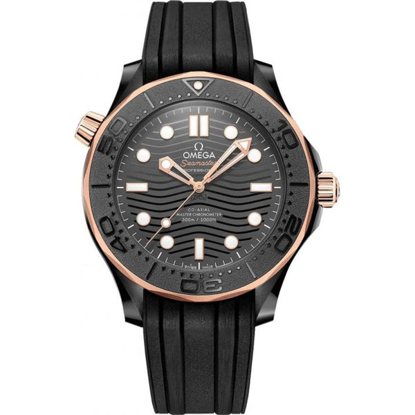 Omegg_a Seamaster Diver 300M Automatic full black