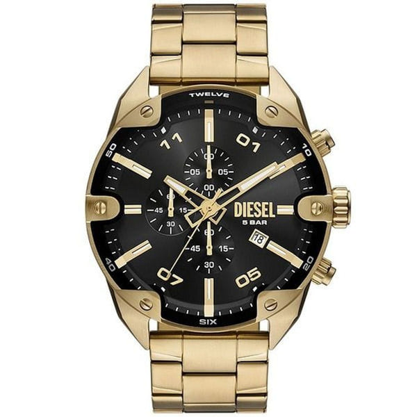 Dieseal Spiked Chronograph Gold-Tone Black Dial (407)