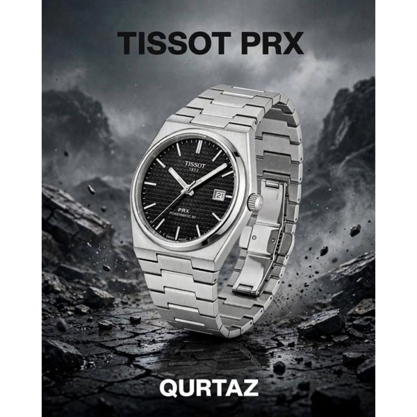 Tisot 1853 Prx Powermatic Quartz silver Black checks