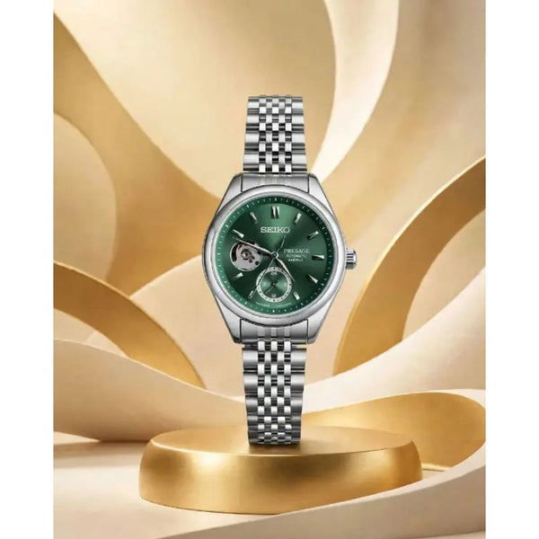 Seiko Presage Classic Series SPB527J1 ledies silver green