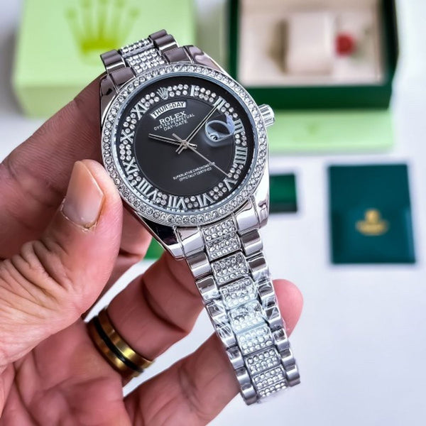 ROLLEX DAIMOND JUST DAY DATE WATCH
