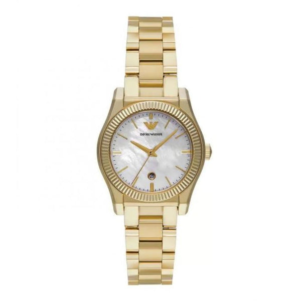 Authentic emporio Arma_i analog marble gold white womenswach hvy 18 (3)