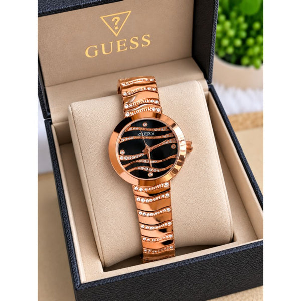 Guess Women Copper Black Dial AT518