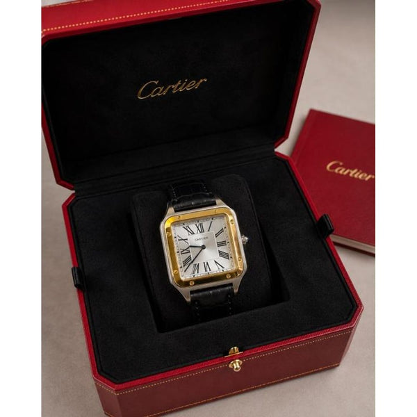 CARTIE ER SANTOS LEATHER BLACK SILVER GOLD PREMIUM LEATHER 865