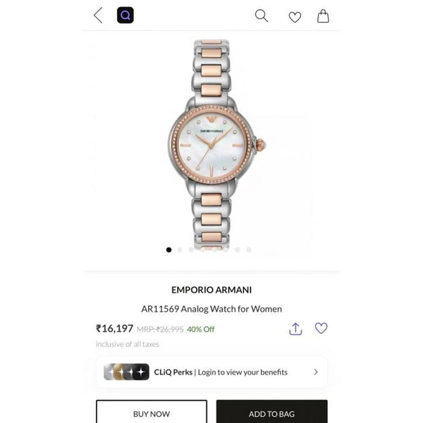 Emporio Armaani AR11569 Steel quality