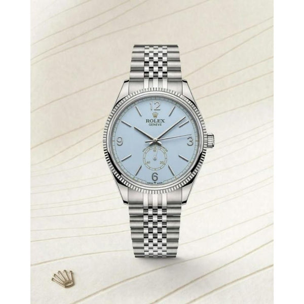 Rollex Perpetual 1908 Automatic silver light blue