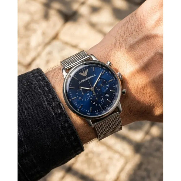 Emphorio Arrwa%! AR1808 Luigi Silver Blue