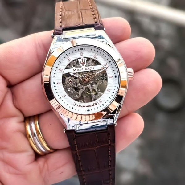 Maserat Automatic Open Heart Premium Watch