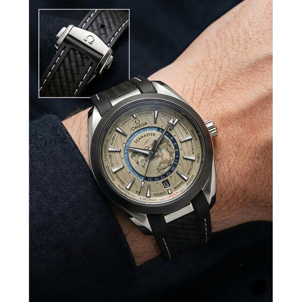 Omegha Seamaster Aqua Terra 150M Quartz World Map
