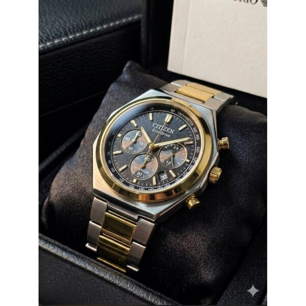 CITIZE N ECODRIVE ZENSHIN TWO TONE BLACK 433