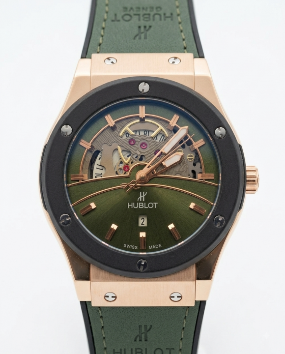 Hublot Big Bang Tourbillon Green Leather