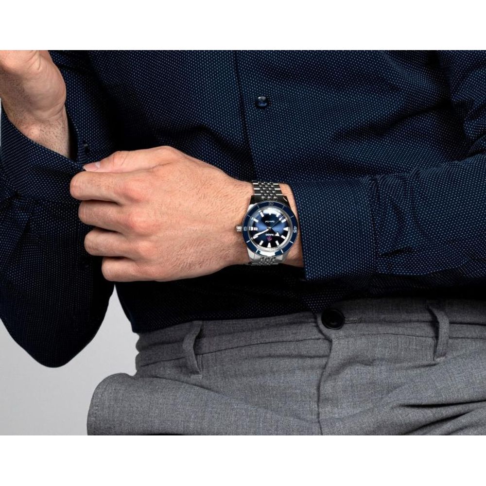 Raddo Captain Cook Automatic watch silver blue