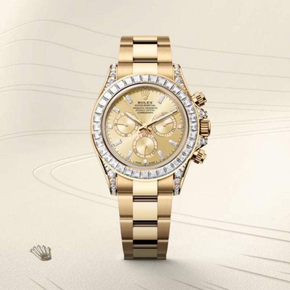 Rolee_x Oyster Perpetual Daytona Chosmograph Gold Gold