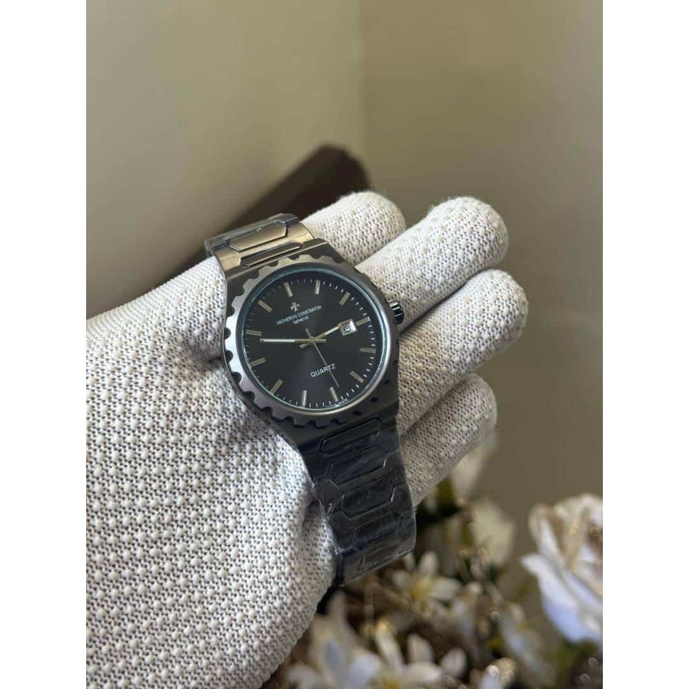 Vacheron Constantin Gunmetal Grey Quartz Premium Watch