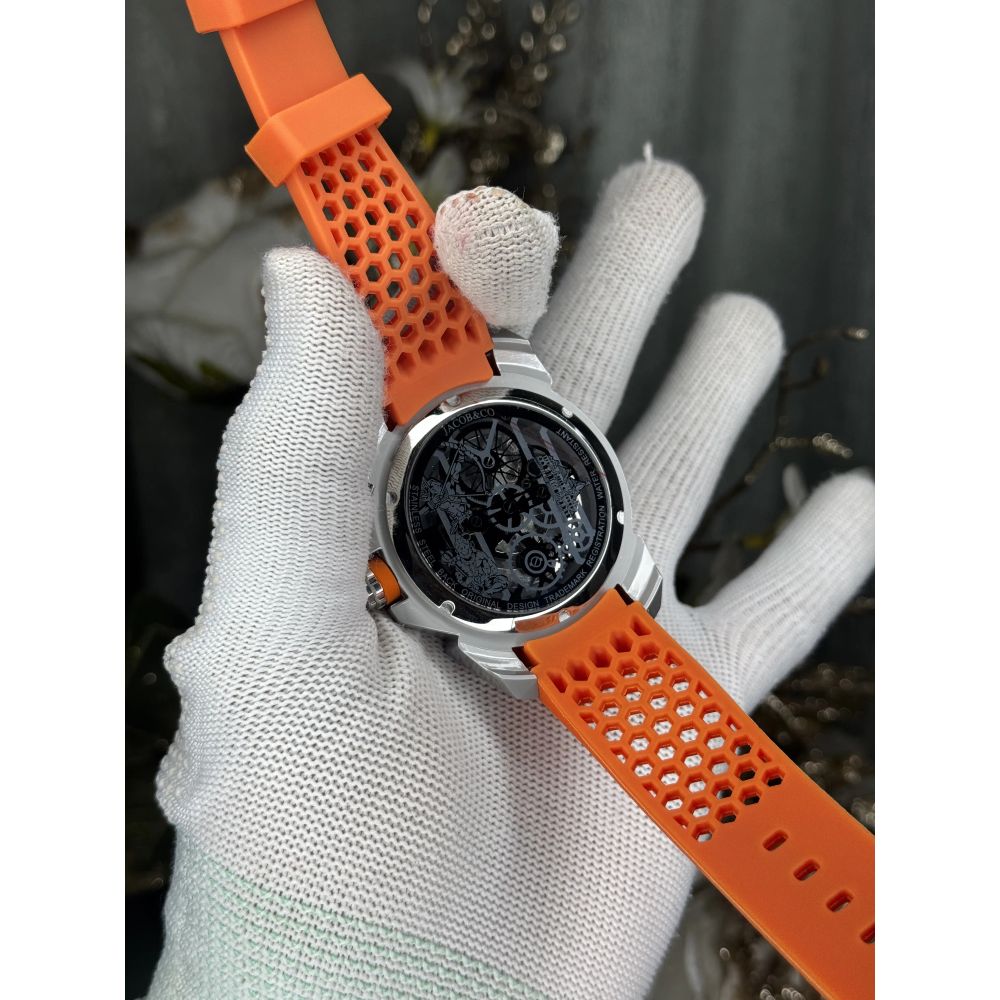 Jacob&Co. Silver Orange Premium Automatic Watch