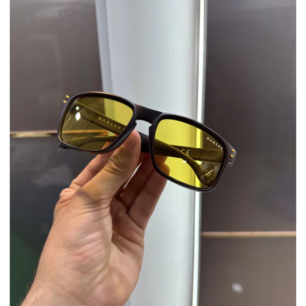 Oakley Matt Black Yellow Premium Shades 3056